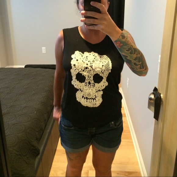 MANGO Skull Tank Top - Picture 3 of 4